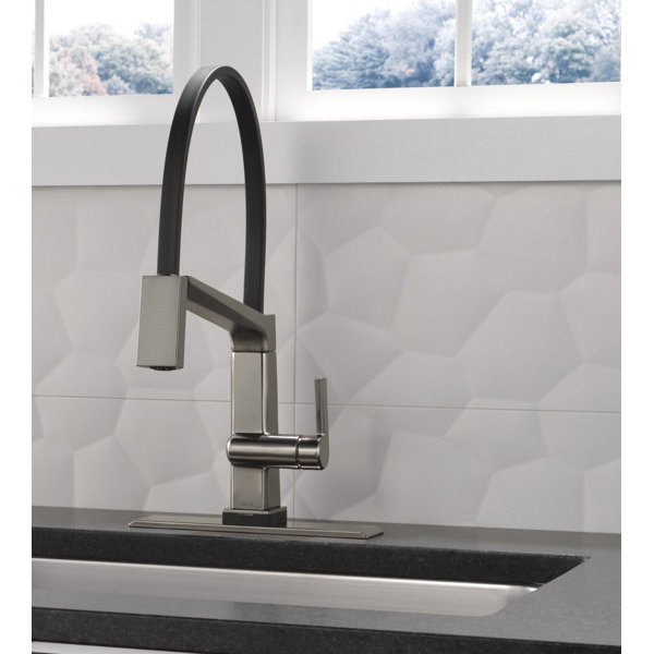 Delta Pivotal Touch Single Handle Kitchen Faucet with Touch20